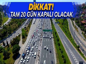 TEM Otoyolu İstanbul yönü 20 gün trafiğe kapalı