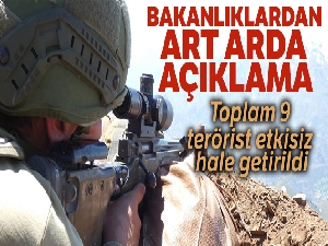 Bakanlıklardan art arda açıklama