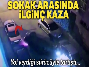 İstanbul'da yol verdiği sürücüyle tartıştı, araçlara çarparak takla attı