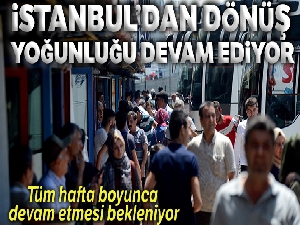 Otogarda gidiş yoğunluğu devam ediyor