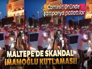 Maltepe'de skandal İmamoğlu kutlaması