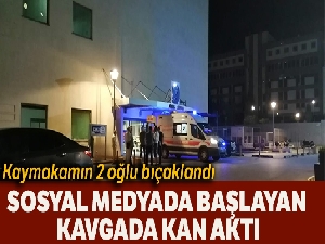 Kaymakamın iki oğlu bıçaklı kavgada yaralandı