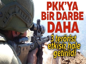 Irak kuzeyinde 3 terörist etkisiz hale getirildi