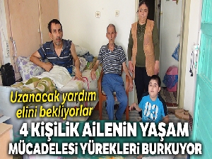 4 kişilik ailenin hayatı felç oldu
