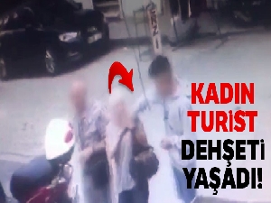 Fatih'te yaşlı turistleri hedef alan kapkaççı kamerada