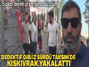 Dedektif gibi iz sürdü, kendisini dolandıran Filistinliyi Taksim'de yakaladı