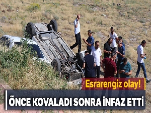 Çarparak uçuruma yuvarladığı araçtaki şahsı öldürdü