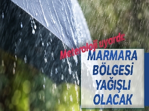 Meteorolojiden yağışlı hava uyarısı