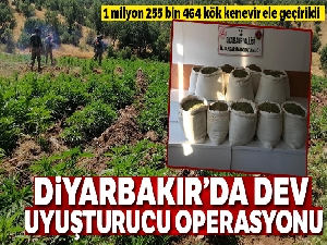 Diyarbakır'da dev uyuşturucu operasyonu !