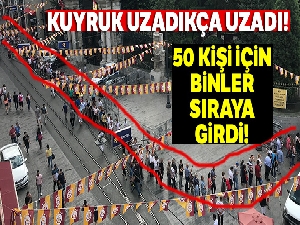 İstiklal Caddesi'nde 'istikbal' kuyruğu