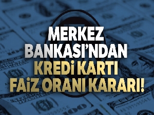 Merkez Bankası'ndan kredi kartı faiz oranı kararı