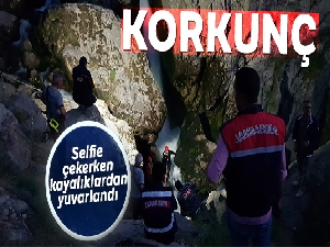 Selfie çeken genç kayalıklardan yuvarlandı