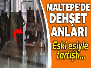Maltepe'de alışveriş merkezinde dehşet anları böyle görüntülendi