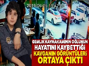Kaymakamın oğlunun hayatını kaybettiği kavga güvenlik kamerasında