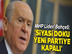 'Türkiye'nin yeni bir partiye ihtiyacı yok'