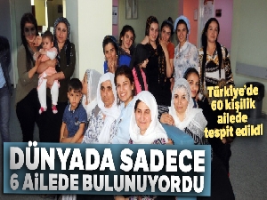 Dünyada sadece 6 ailede bulunan hastalık Silopi'de 60 kişilik ailede tespit edildi