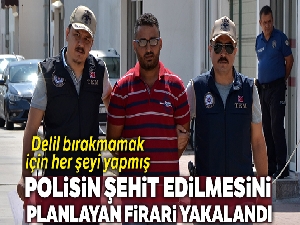 Polisin şehit edilmesini planlayan firari yakalandı