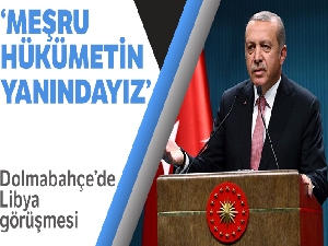 Cumhurbaşkanı Erdoğan, Libya Ulusal Mutabakat Hükümeti Başkanlık Konseyi Başkanı ile görüştü
