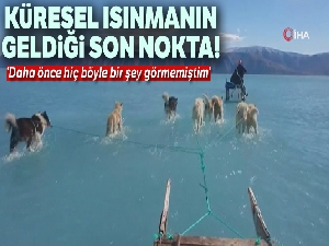 Küresel ısınmanın geldiği son noktayı gösteren çarpıcı görüntü