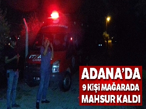 Adana'da dağda mahsur kalan 10 öğrenci kurtarıldı