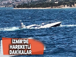 Çeşme'de kaza yapan lüks tekneye hayati operasyon: 5 kişi kurtarıldı