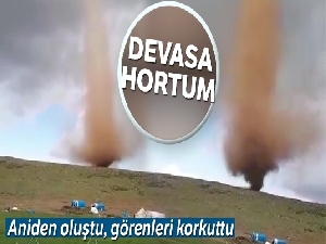 Bingöl'de devasa hortum görüntülendi