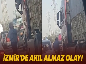 Tır şoförü, tartıştığı otomobil sürücüsünün üzerine direksiyon kırdı