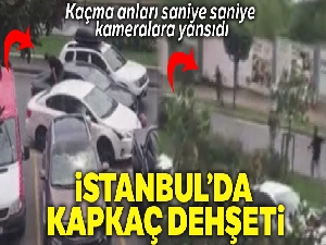 Bahçeşehir'de banka çıkışı kadına kapkaç dehşeti