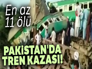Pakistan'da tren kazası: En az 11 ölü