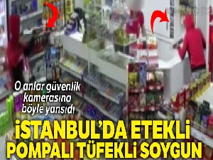 Tuzla'da etekli, pompalı tüfekli soyguncular akaryakıt istasyonunu kamerasında