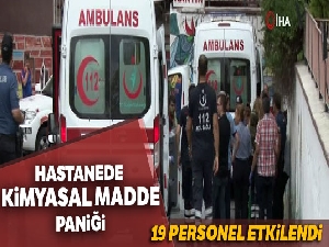 Ankara'da bir hastanede kimyasal madde paniği!