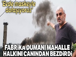 Fabrika dumanı mahalle halkını canından bezdirdi