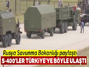 Rusya Savunma Bakanlığı S-400'lerin yükleme görüntülerini yayınladı