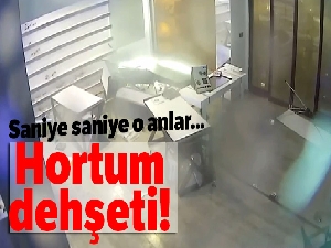 Hortum dehşeti güvenlik kamerasında