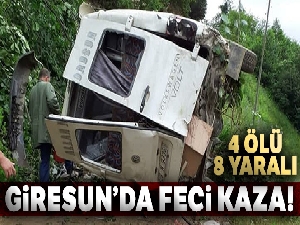 Giresun'da feci kaza! Çok sayıda ölü ve yaralı var