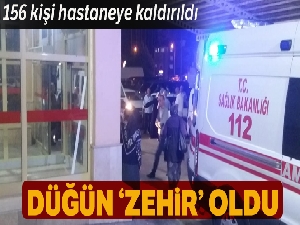 Rize'de düğün yemeğinden zehirlenen 156 kişi hastanelik oldu