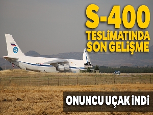 S-400 teslimatında onuncu uçak Mürted Hava Üssü'ne indi