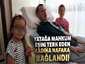 Yatağa mahkum eşini terk eden kadına nafaka bağlandı