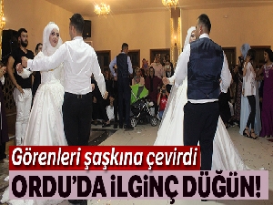 Ordu'da ilginç düğün