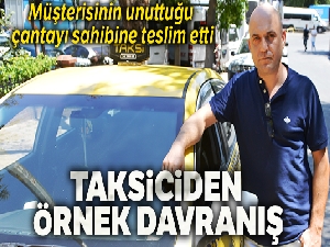 Taksiciden örnek davranış
