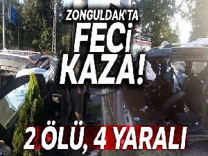 Zonguldak'ta feci kaza: 2 ölü, 4 yaralı