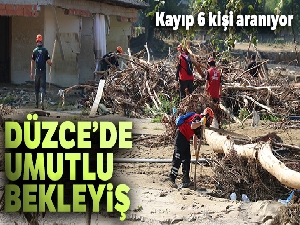 Düzce'de kayıp 6 kişiyi arama çalışmaları sürüyor