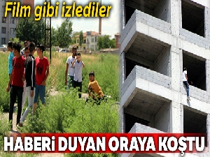 İşlerini güçlerini bıraktılar, intihar girişimini izlemeye koştular