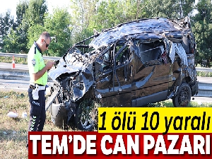 Bolu'da, TEM'de meydana gelen kazada ölü sayısı 2'ye çıktı