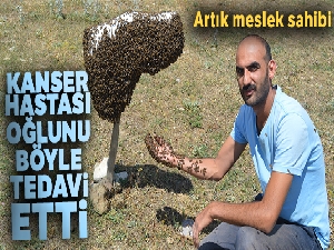 Kanser hastası oğlunu bal ile tedavi eden baba, arıcılığı meslek edindi