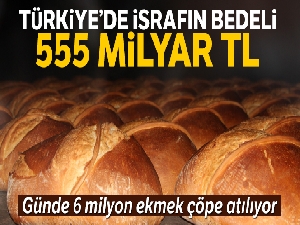 Yılda 555 milyar lira israf ediyoruz