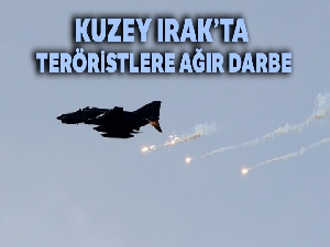 Kuzey Irak'ta teröristlere ağır darbe