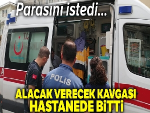 Parasını isteyen alacaklının kafasını kaldırım taşıyla yardı