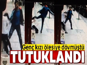 Rize'de genç kızı tekmeleyen zanlıya tutuklama