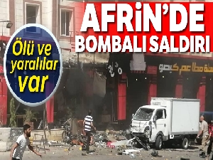 Afrin'de patlama: 1 ölü, 4 yaralı